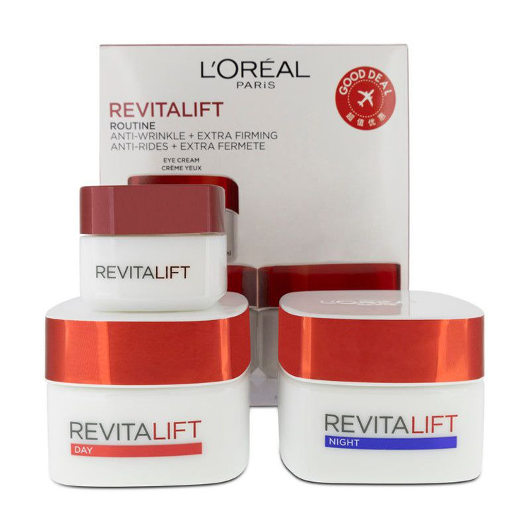 ست مراقبت از پوست ضد چروک و سفت کننده قوی لورال مدل Revitalift