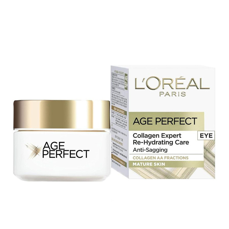 کرم دور چشم لورال ایج پرفکت loreal ige perfect حاوی کلاژن حجم ۱۵ میل